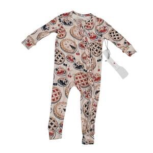 NWT Pink Chicken 12/18M Grandmas Pie PJ Romper